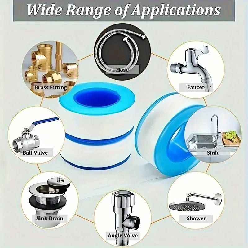 شريط عزل PTFE مقاوم للماء والت - مراجعة Plumbing Tape Ptfe وسعره