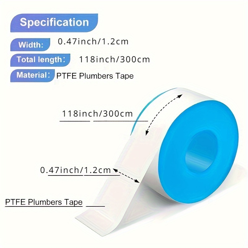3/6/10 قطع من شريط أنابيب المي - مراجعة Plumbing Tape Ptfe وسعره