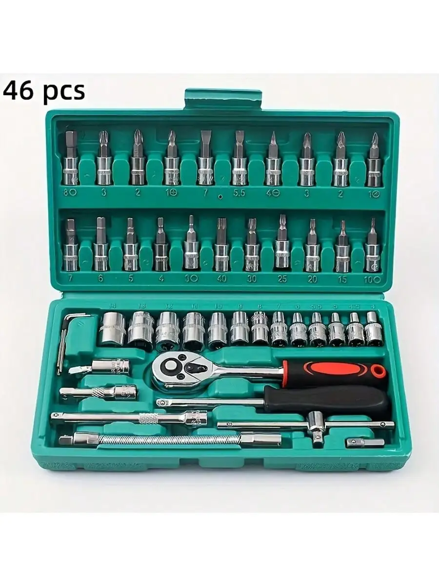 طقم مفاتيح ربط بسقاطة 46 قطعة  - مراجعة Home Improvement And Tools وسعره