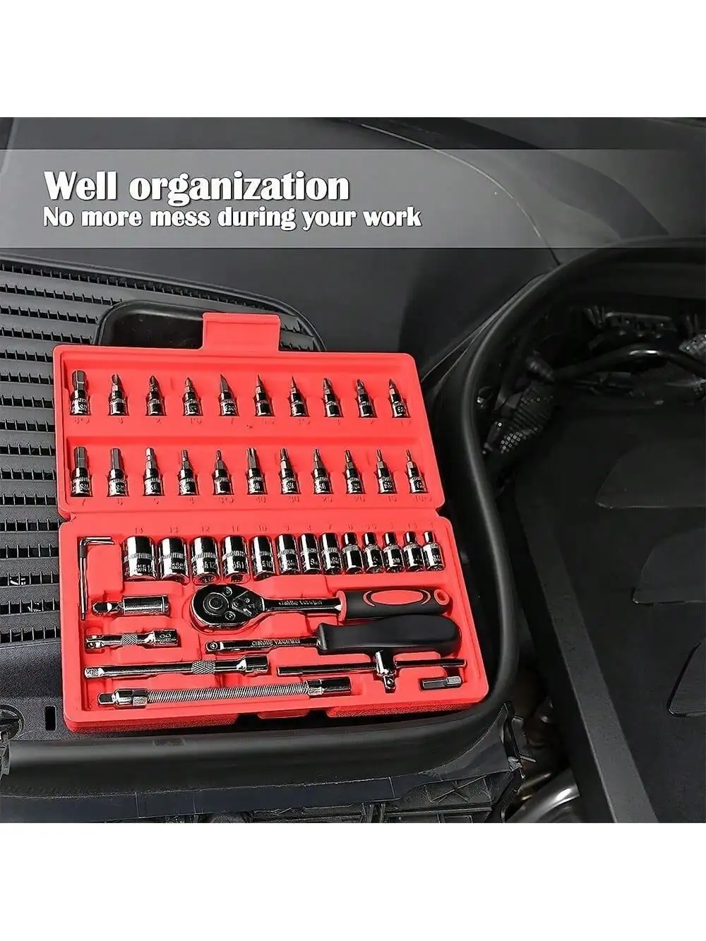 طقم مفاتيح ربط بسقاطة 46 قطعة  - مراجعة Home Improvement And Tools وسعره