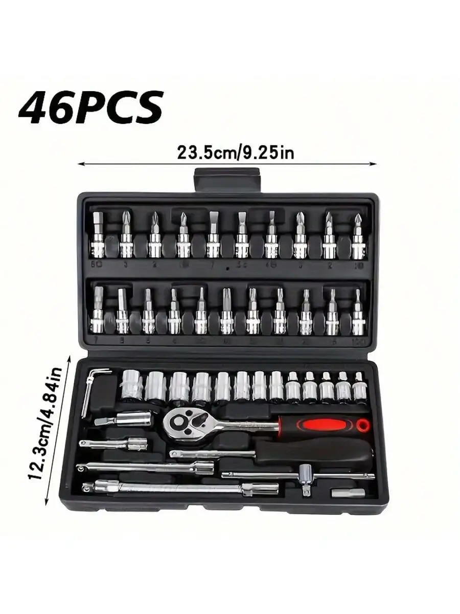 طقم مفاتيح ربط بسقاطة 46 قطعة  - مراجعة Home Improvement And Tools وسعره